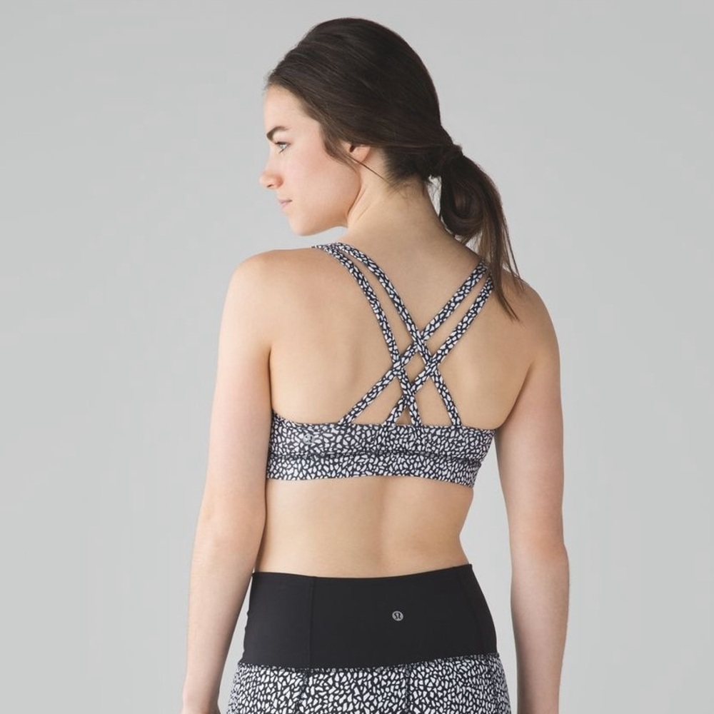 Lululemon Energy Bra - Miss Mosaic Black